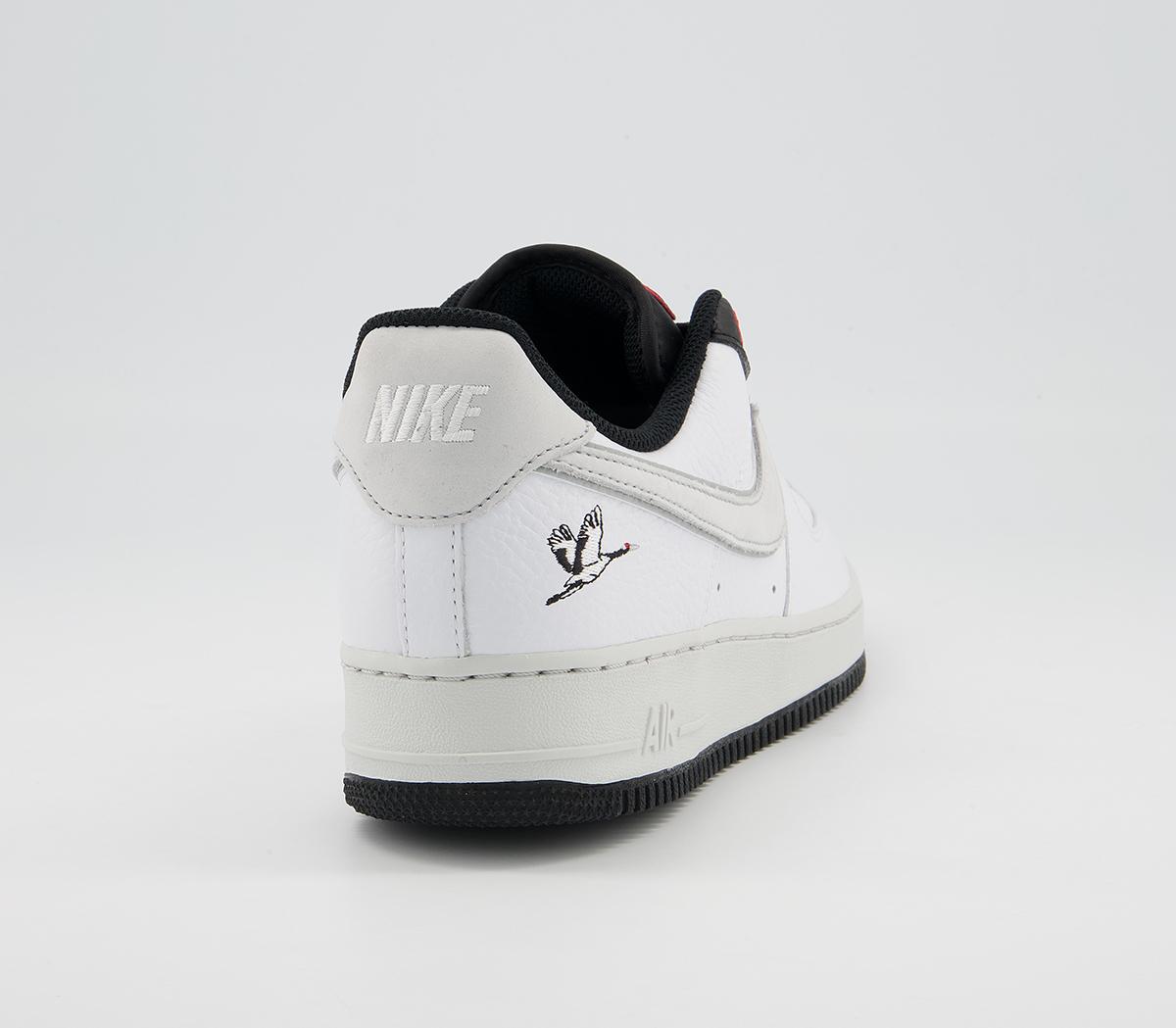Nike Air Force 1 07 Trainers Nike Air Force 1 07 Trainers Lx White Photon Dust Black Chile Red
