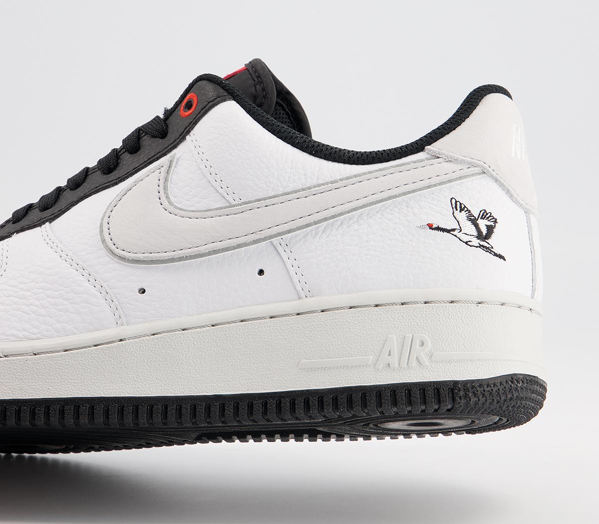 Nike Air Force 1 07 Trainers Nike Air Force 1 07 Trainers Lx White Photon Dust Black Chile Red
