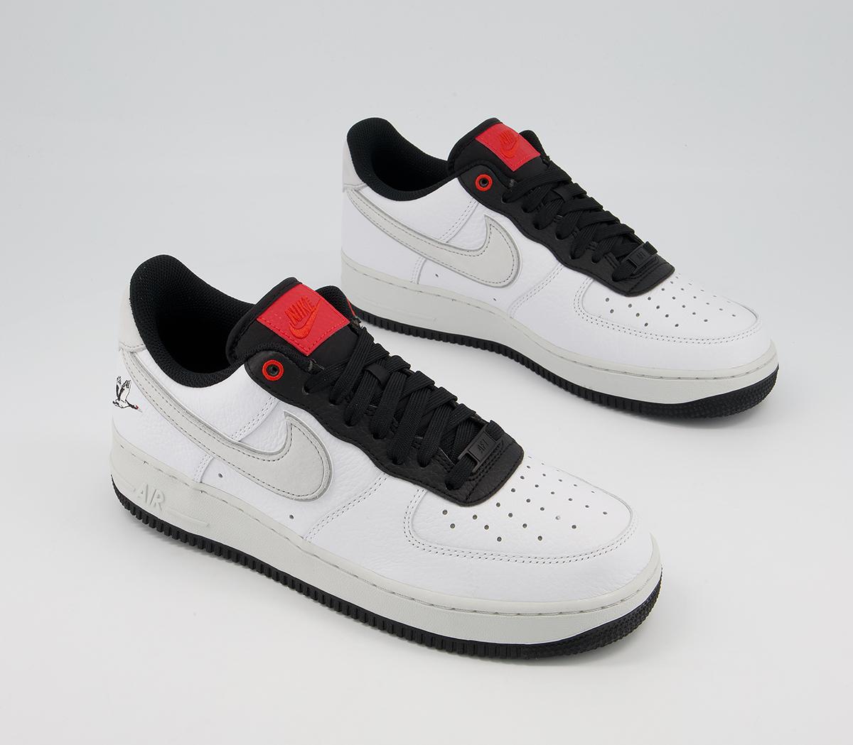 Nike Air Force 1 07 Trainers Nike Air Force 1 07 Trainers Lx White Photon Dust Black Chile Red