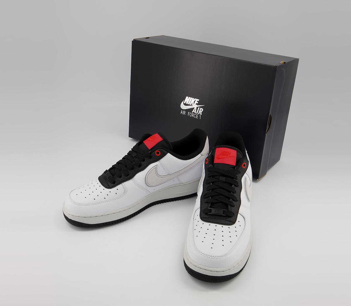 Nike Air Force 1 07 Trainers Nike Air Force 1 07 Trainers Lx White Photon Dust Black Chile Red
