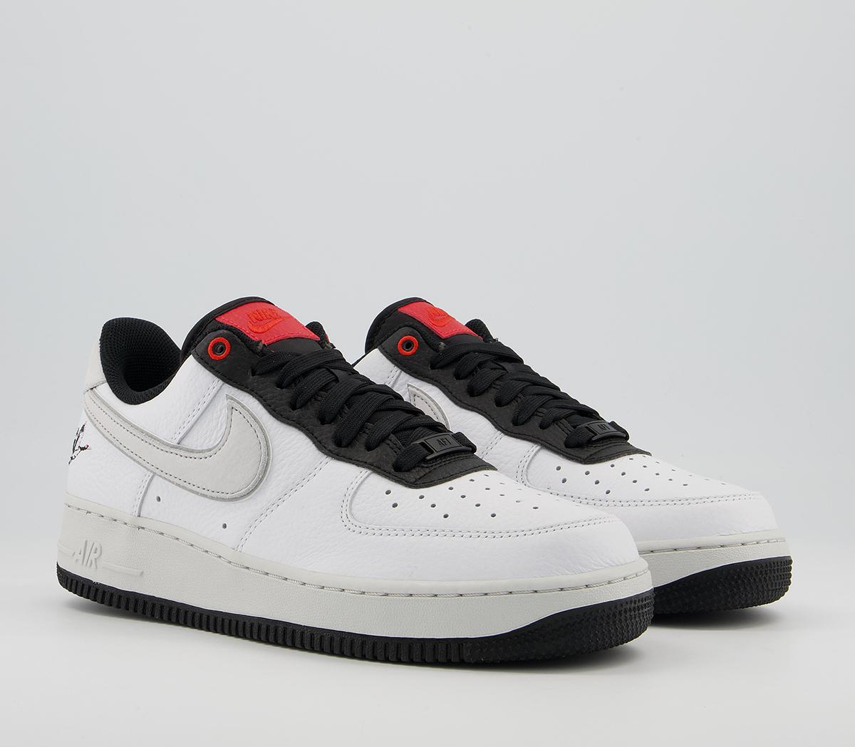 Nike Air Force 1 07 Trainers Nike Air Force 1 07 Trainers Lx White Photon Dust Black Chile Red