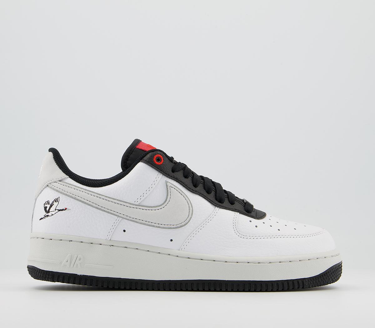NikeAir Force 1 07 TrainersLx White Photon Dust Black Chile Red