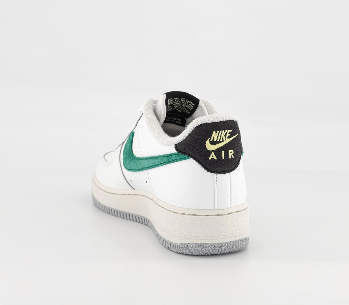 NikeAir Force 1 07 TrainersSummit White Malachite Black Citron Tint