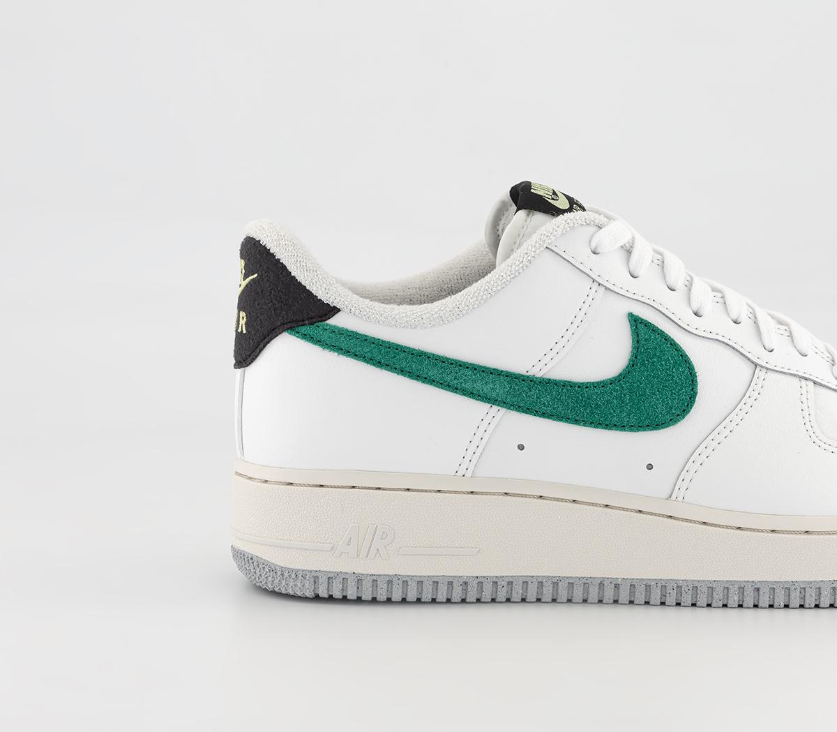 Nike Air Force 1 07 Trainers Summit White Malachite Black Citron Tint ...