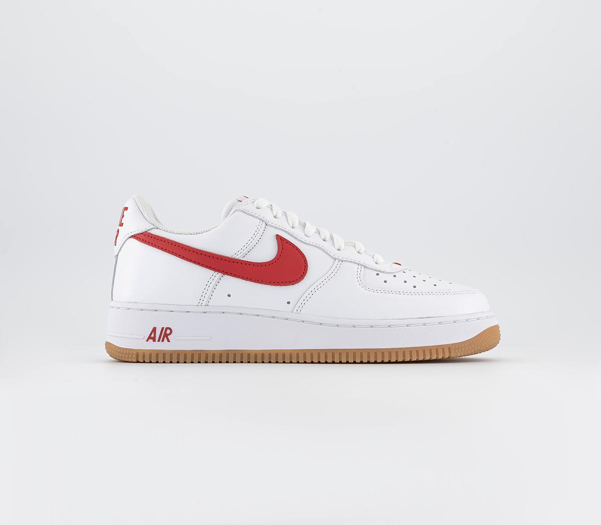 Air force 1 outlet 07 white red gold