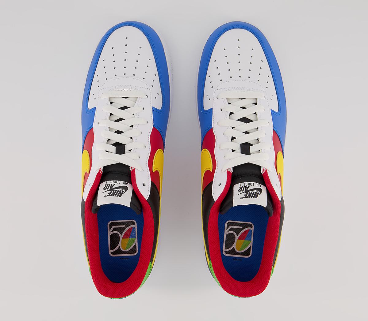 Nike Air Force 1 07 Trainers Nike Air Force 1 07 Trainers White Yellow Zest University Red