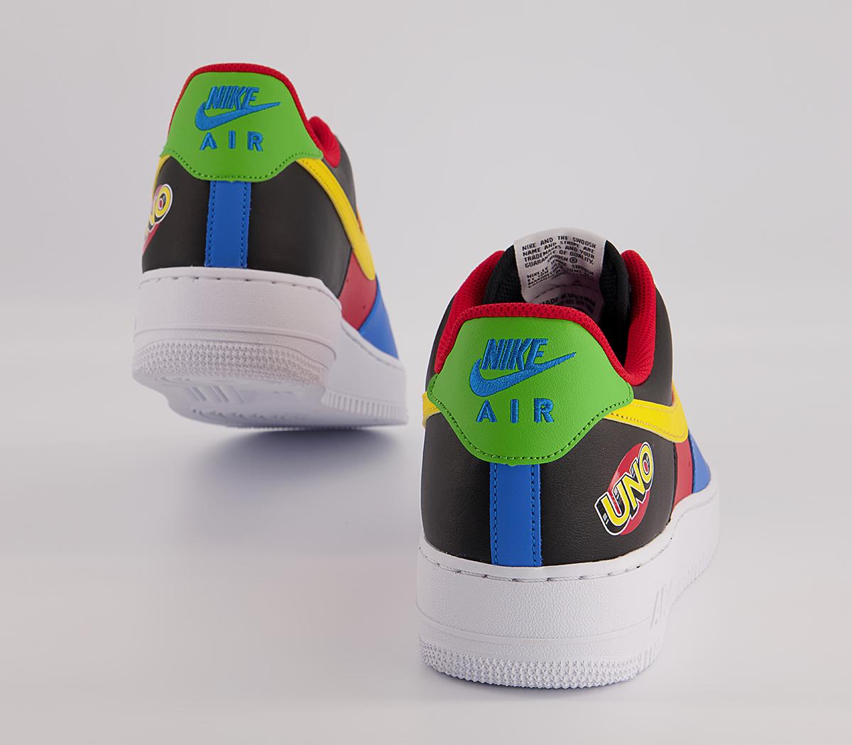 Nike Air Force 1 07 Trainers Nike Air Force 1 07 Trainers White Yellow Zest University Red
