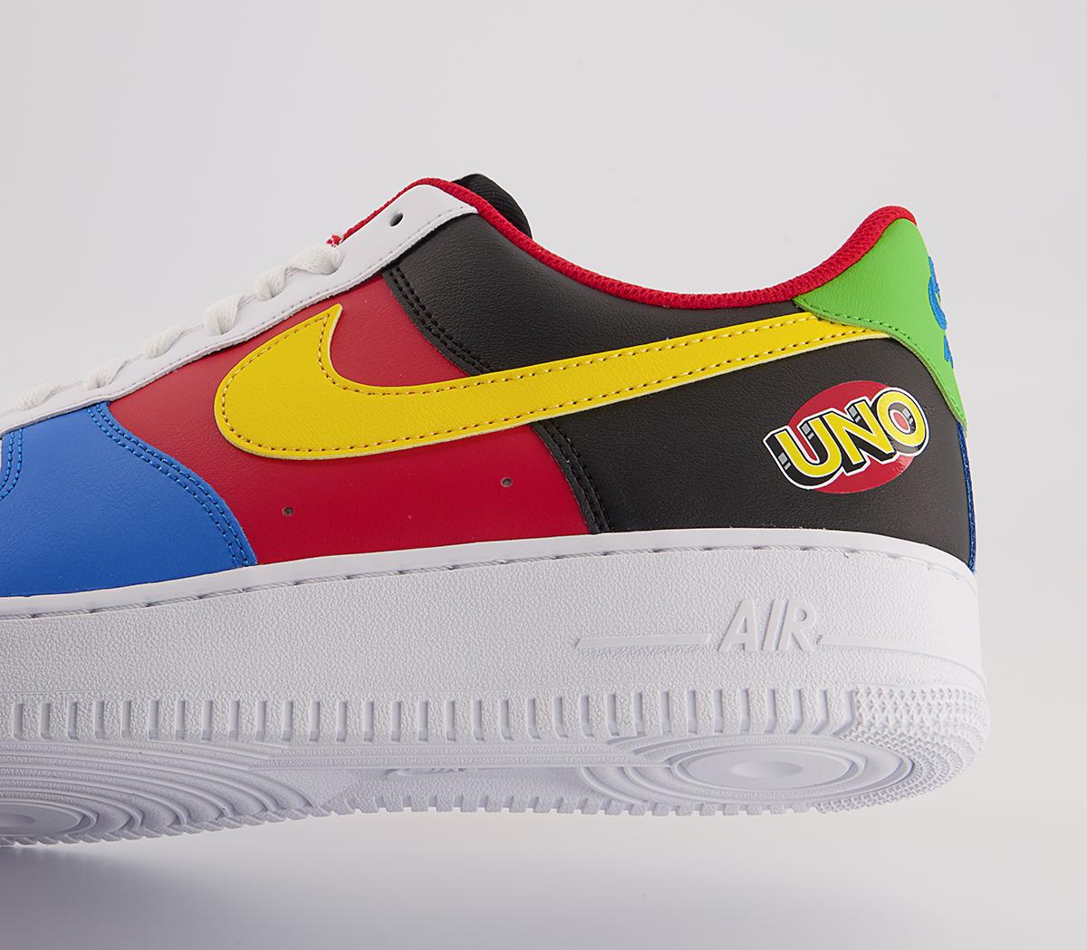 Nike Air Force 1 07 Trainers Nike Air Force 1 07 Trainers White Yellow Zest University Red