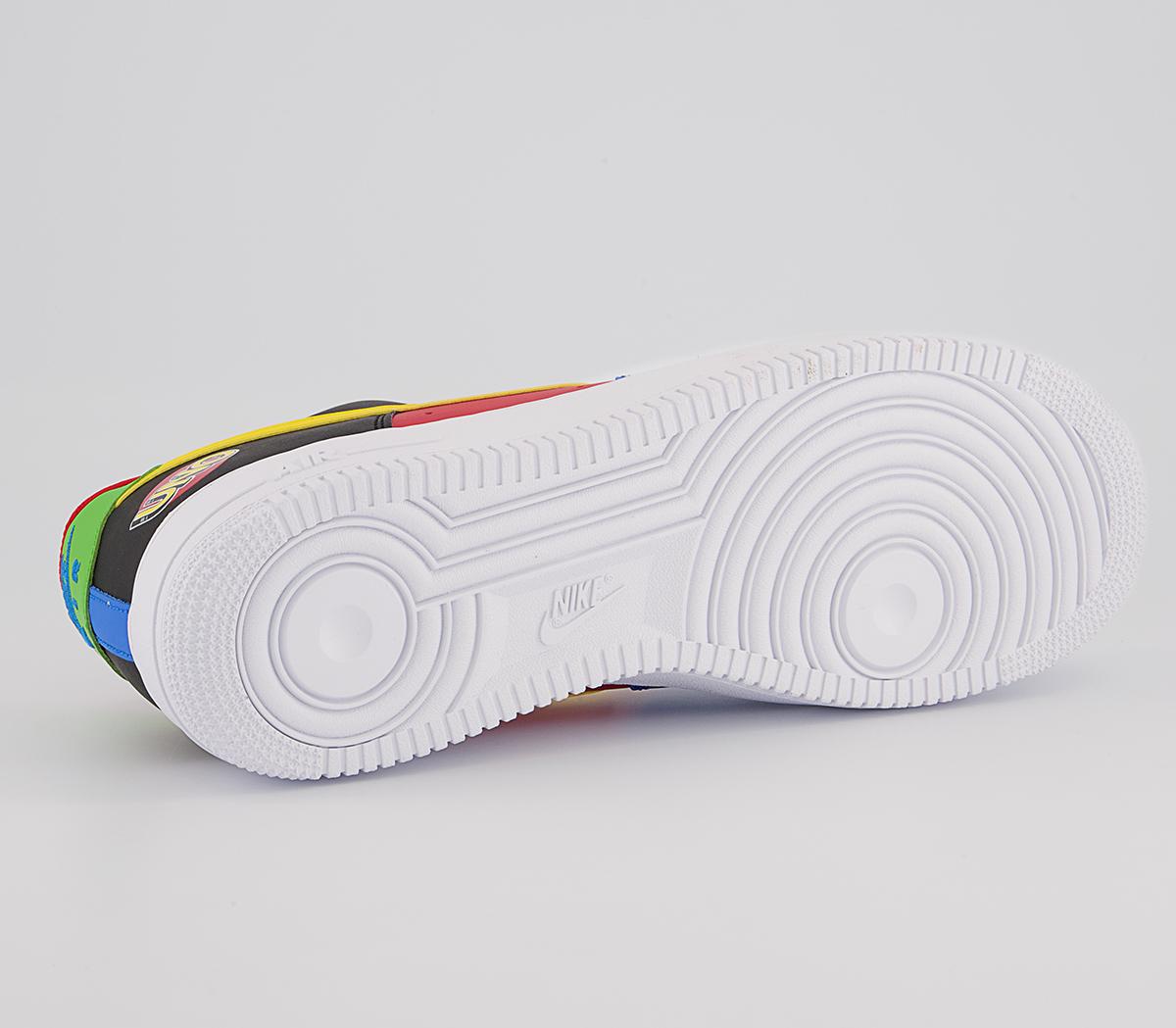 Nike Air Force 1 07 Trainers Nike Air Force 1 07 Trainers White Yellow Zest University Red