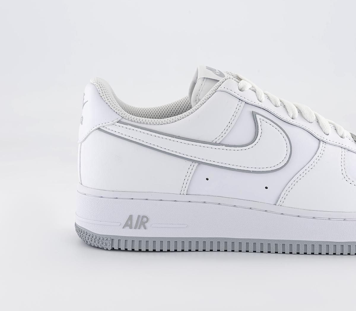 Nike Air Force 07 Trainers White Wolf Grey White Men's Trainers