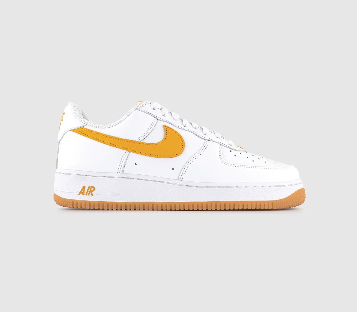 Air Force 1 07 Trainers White University Gold Gum Yellow