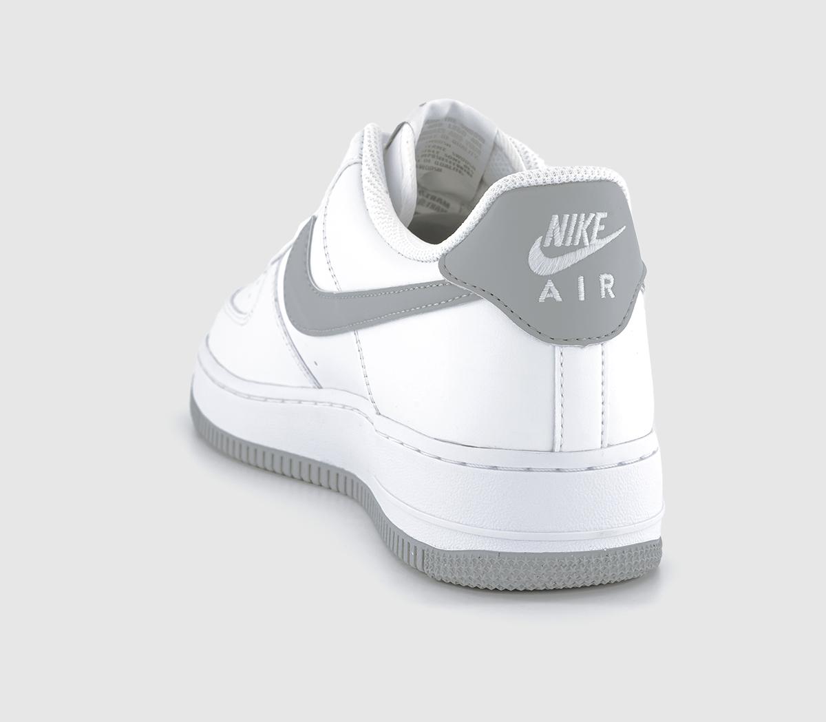 NikeAir Force 1 07 Trainers White Light Smoke Grey White