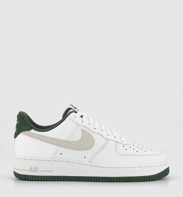 Nike Air Force 1 07 Trainers White Sea Glass Vintage Green