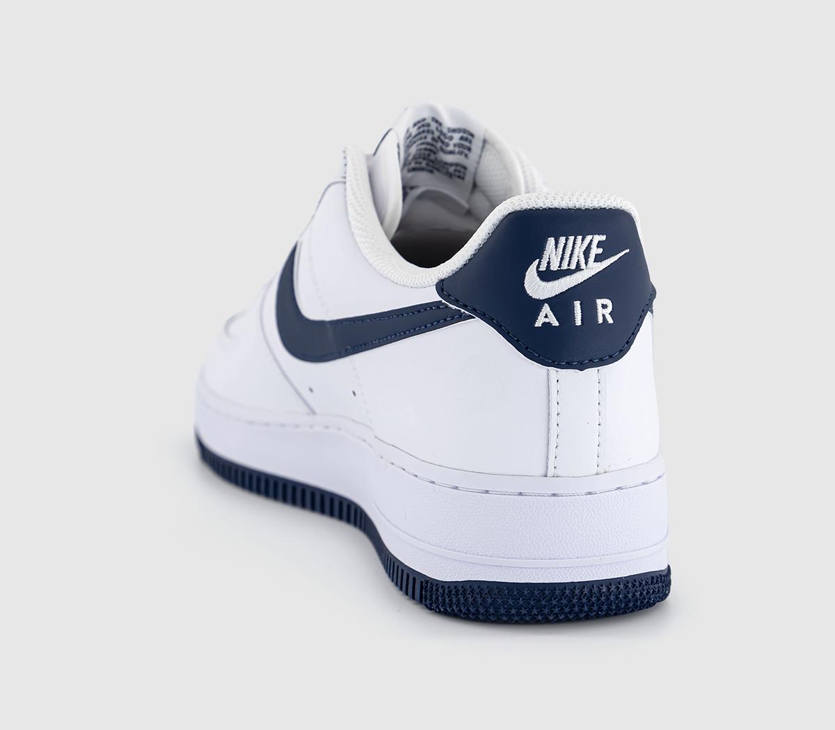 Nike Air Force 1 07 Trainers Nike Air Force 1 07 Trainers White Midnight Navy White
