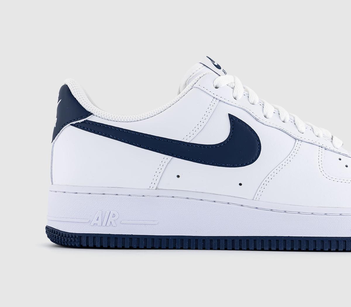 Nike Air Force 1 07 Trainers Nike Air Force 1 07 Trainers White Midnight Navy White