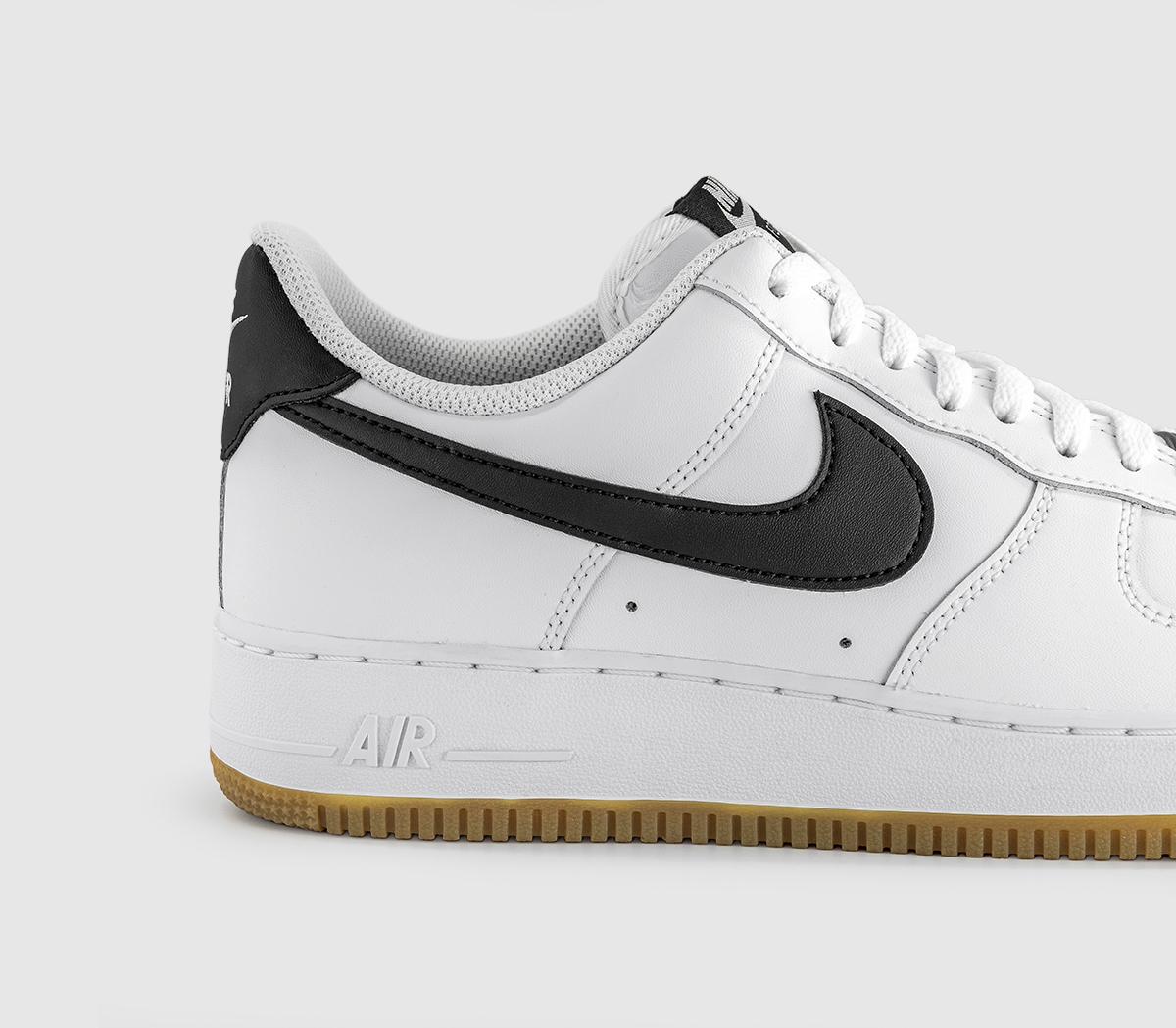 NikeAir Force 1 07White Black Gum Light Brown