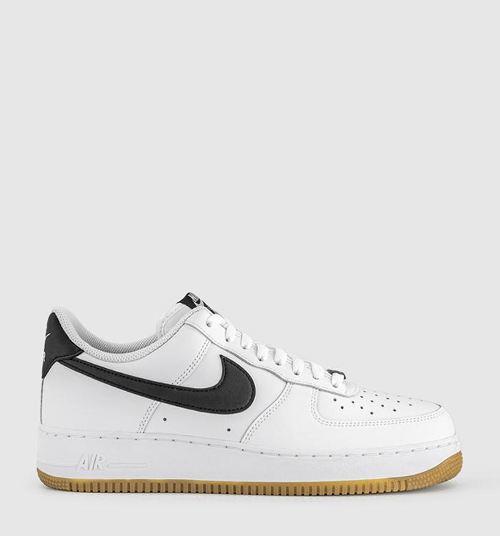 Nike Air Force 1 07 White Black Gum Light Brown