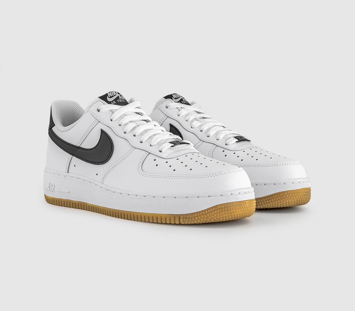 NikeAir Force 1 07White Black Gum Light Brown