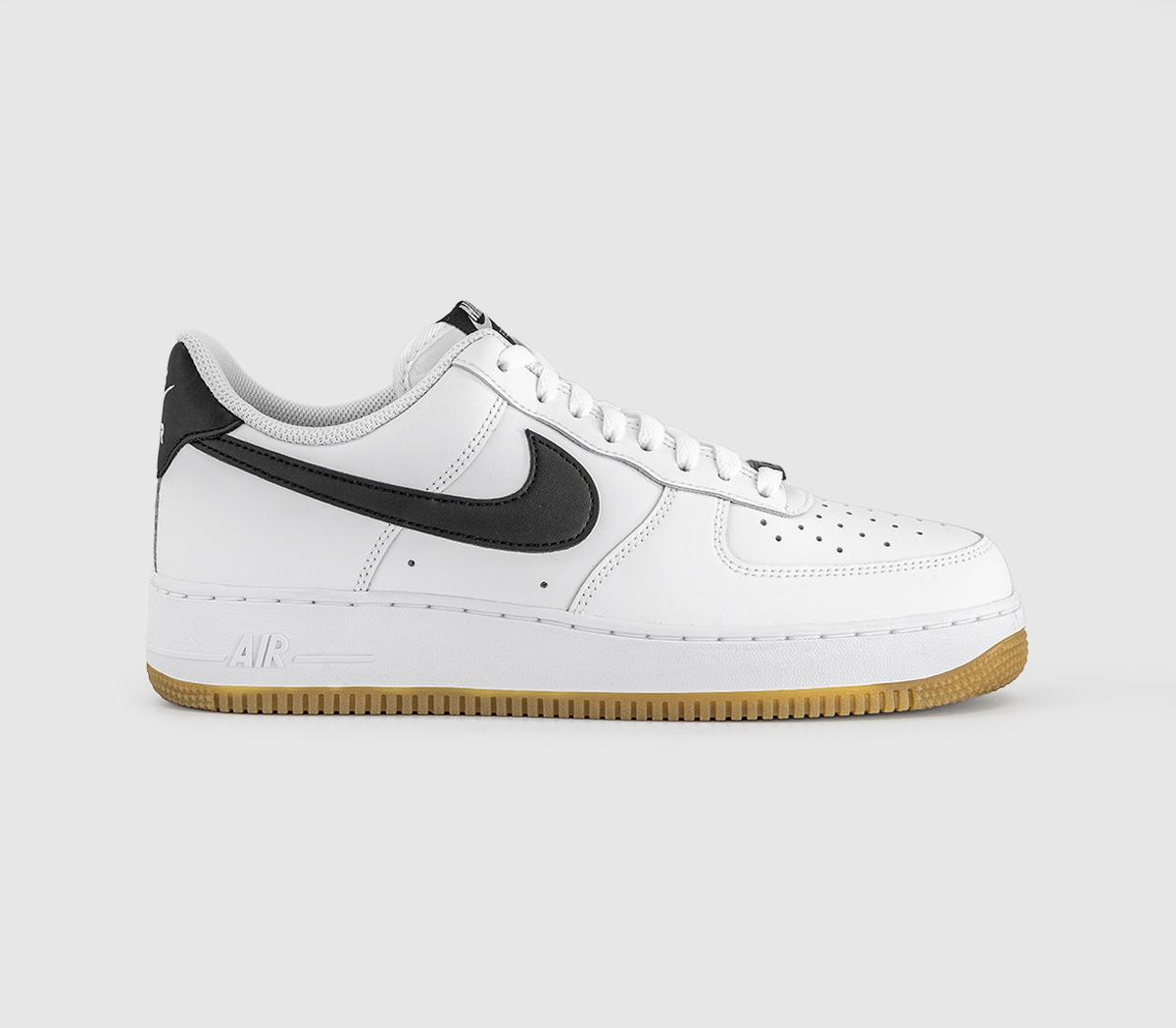 NikeAir Force 1 07White Black Gum Light Brown
