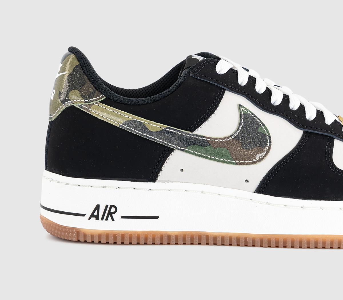 NikeAir Force 1 07 TrainersWhite Black Gum Med Brown Summit White