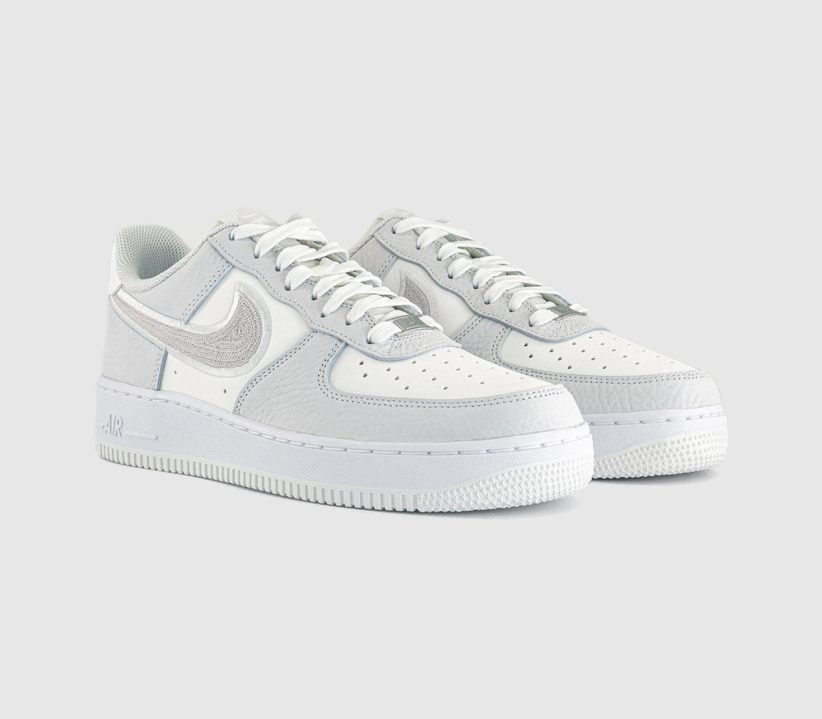Nike Air Force 1 07 Trainers Summit White Vast Grey White - Men's
