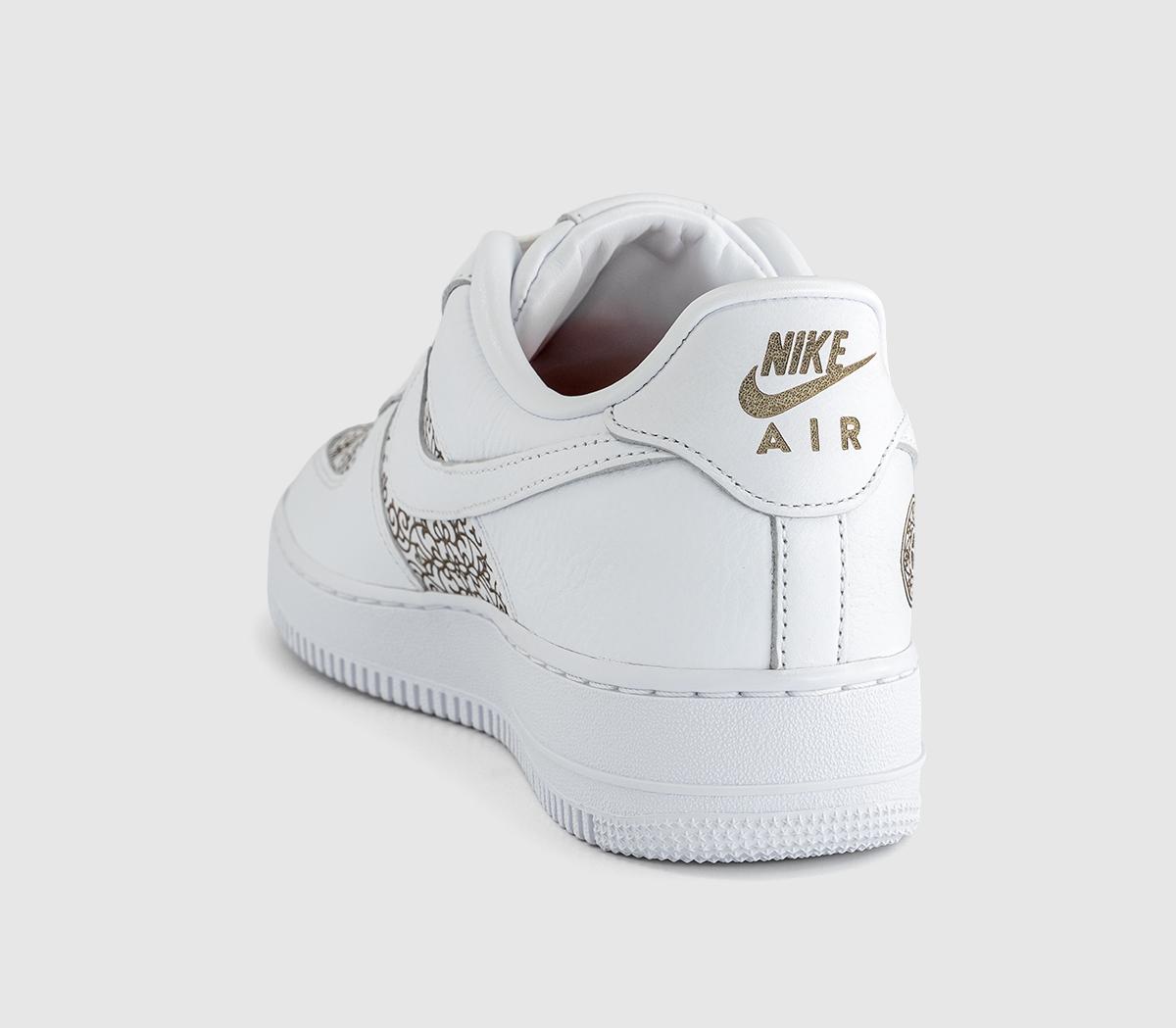NikeAir Force 1 07 TrainersWhite Light Orewood Brown Marakesh