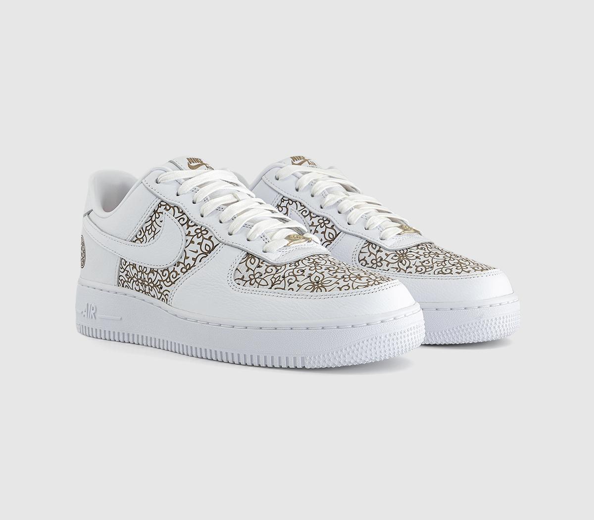NikeAir Force 1 07 TrainersWhite Light Orewood Brown Marakesh
