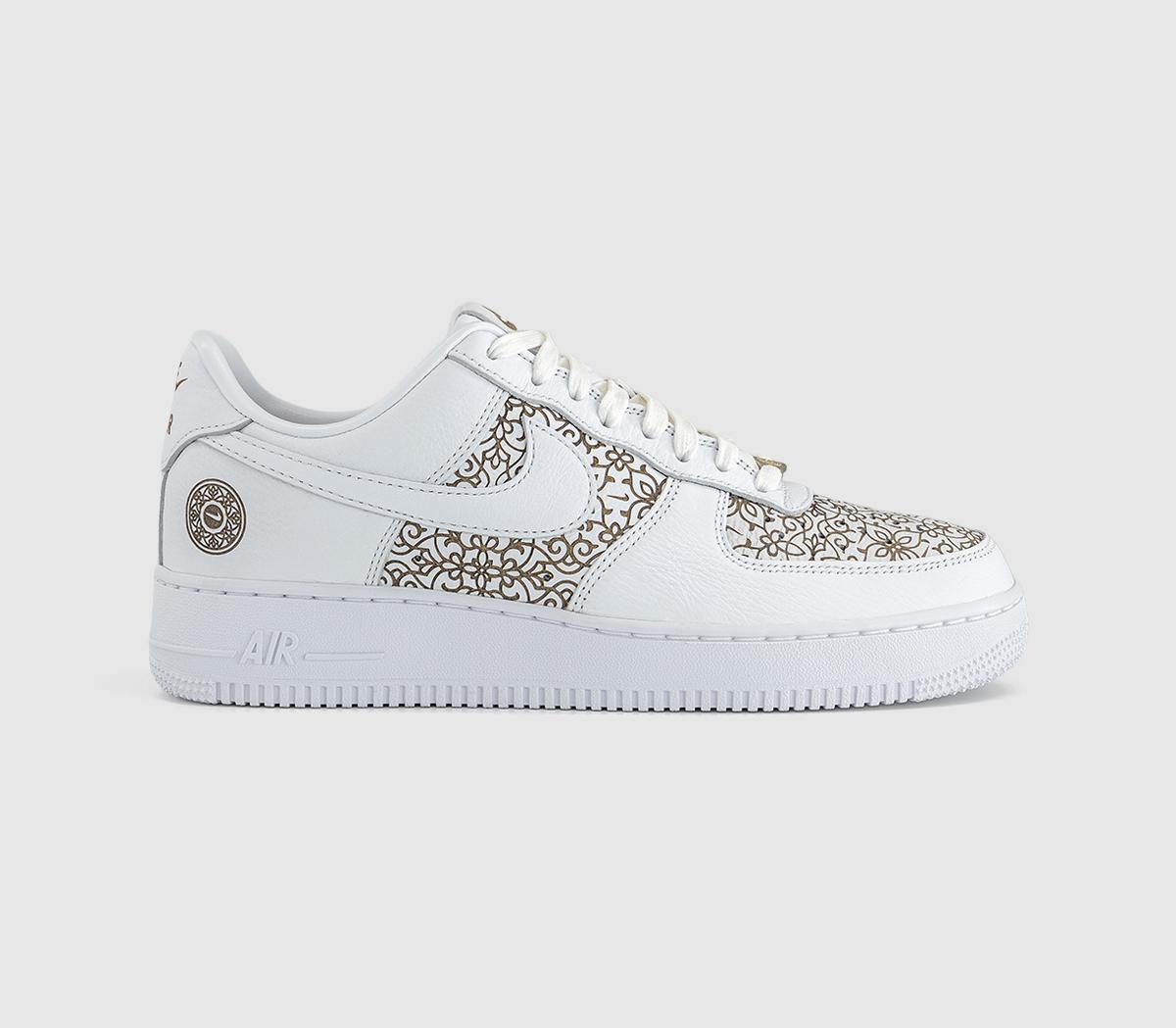 NikeAir Force 1 07 TrainersWhite Light Orewood Brown Marakesh
