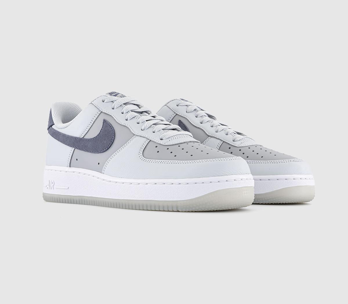 Nike Air Force 1 07 Trainers Pure Platinum Light Carbon Wolf Grey, 8