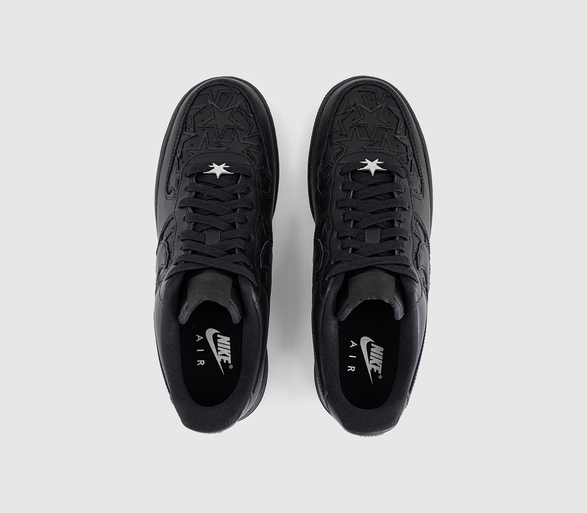 NikeAir Force 1 07 TrainersBlack Black Metallic Silver