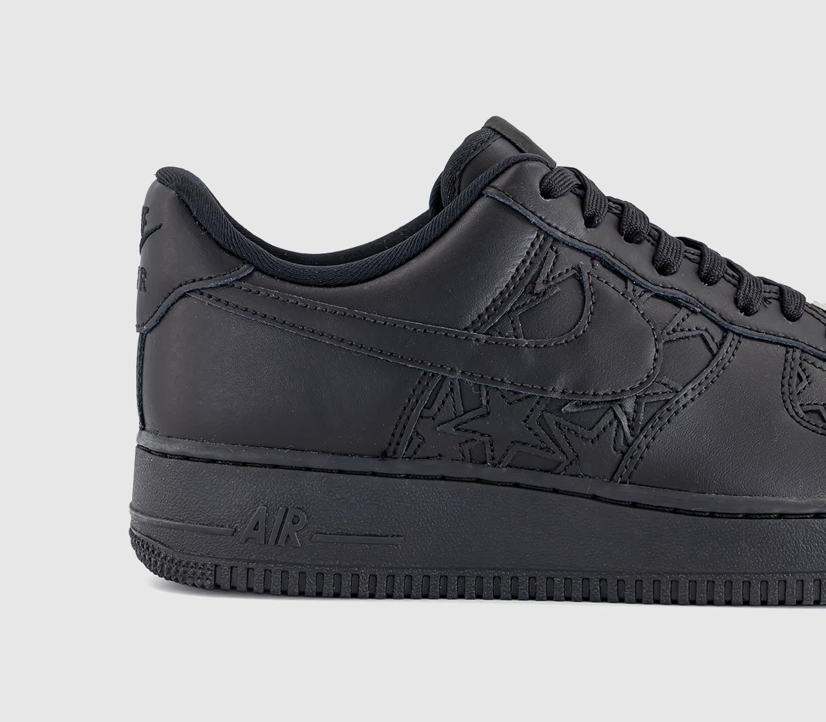 NikeAir Force 1 07 TrainersBlack Black Metallic Silver