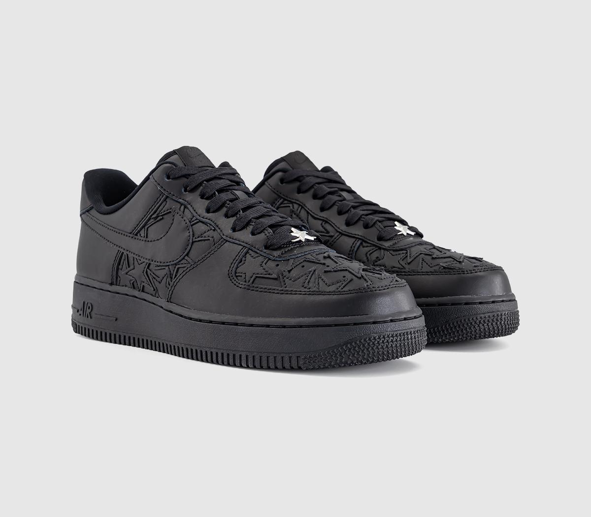 NikeAir Force 1 07 TrainersBlack Black Metallic Silver
