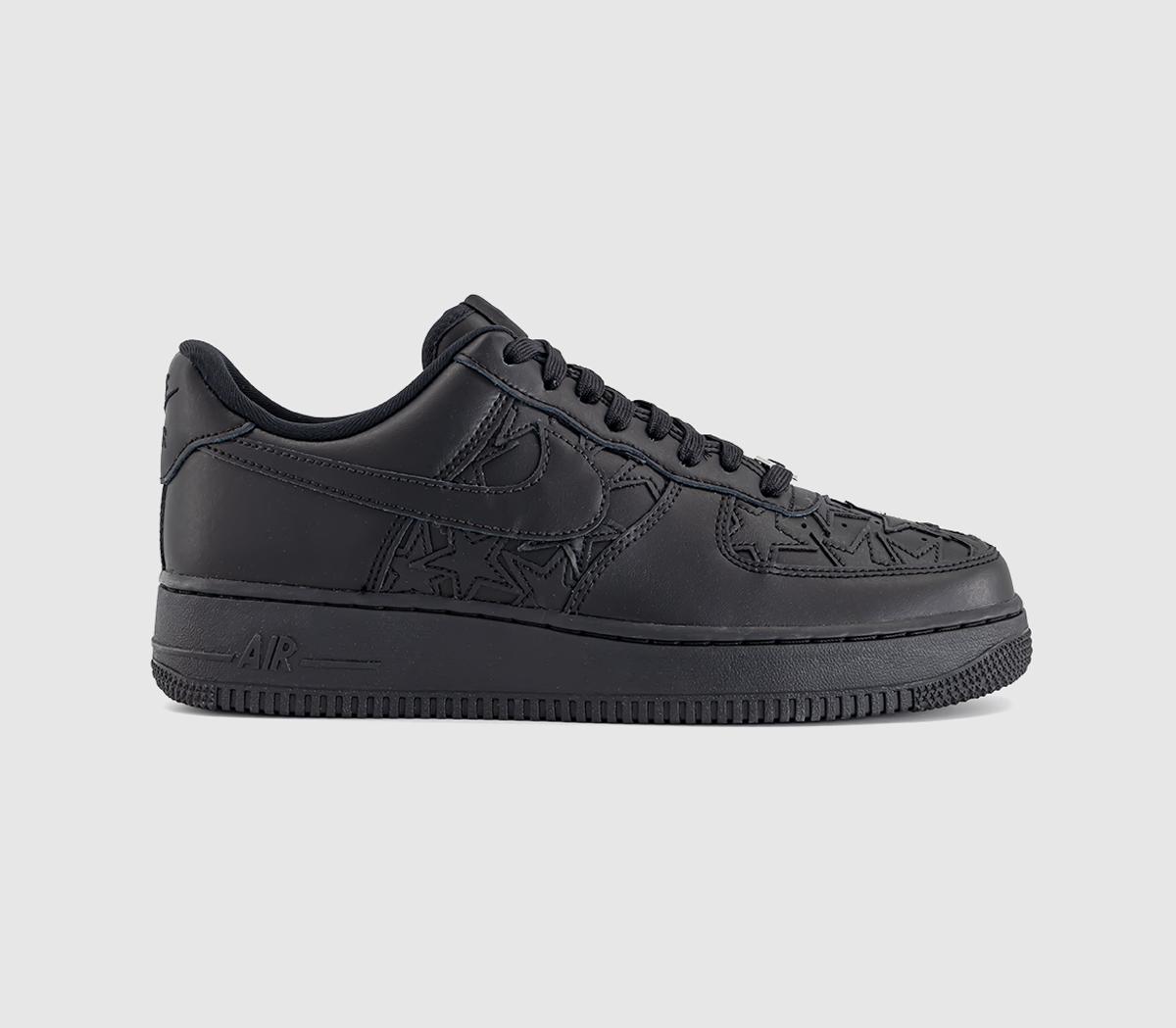 NikeAir Force 1 07 TrainersBlack Black Metallic Silver