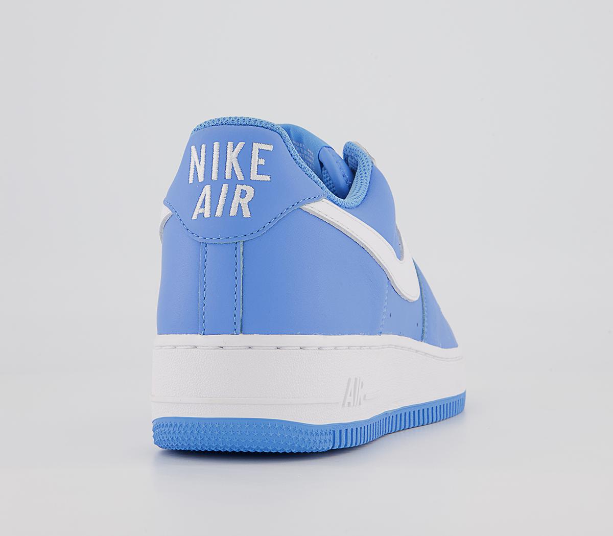 NikeAir Force 1 07 TrainersUniv Blue White Metallic Gold