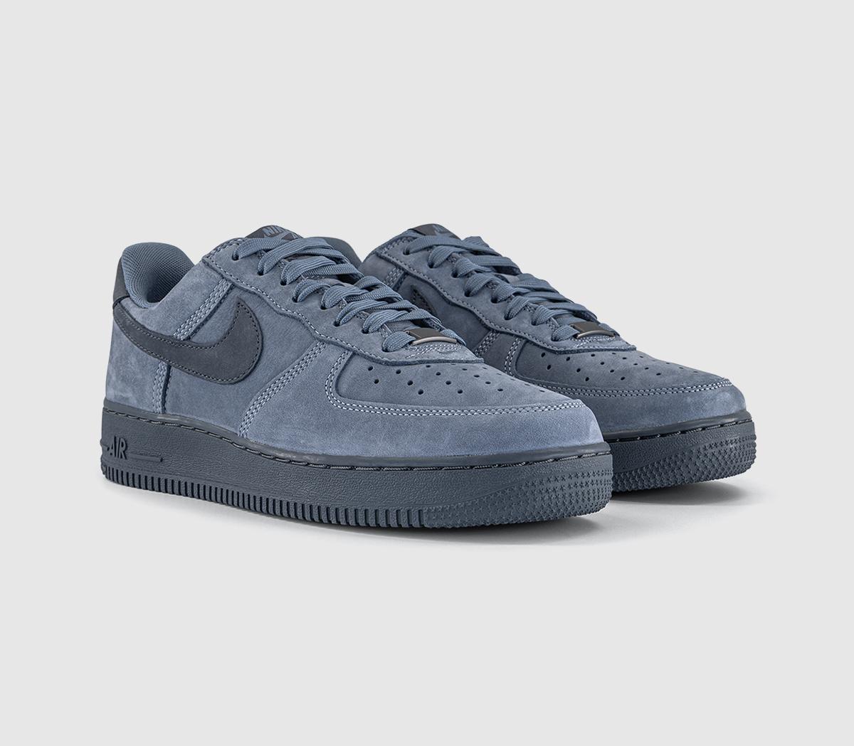 NikeAir Force 1 07 TrainersDark Sky Blue Dark Blue Grey Qs