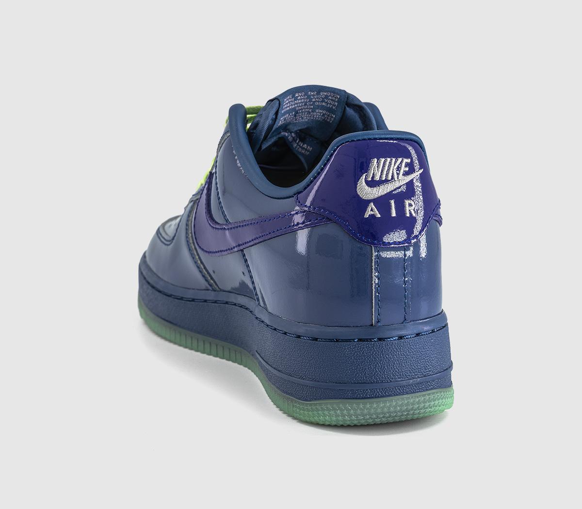 Nike Air Force 1 07 Trainers Mystic Navy Grape Ice Light Violet