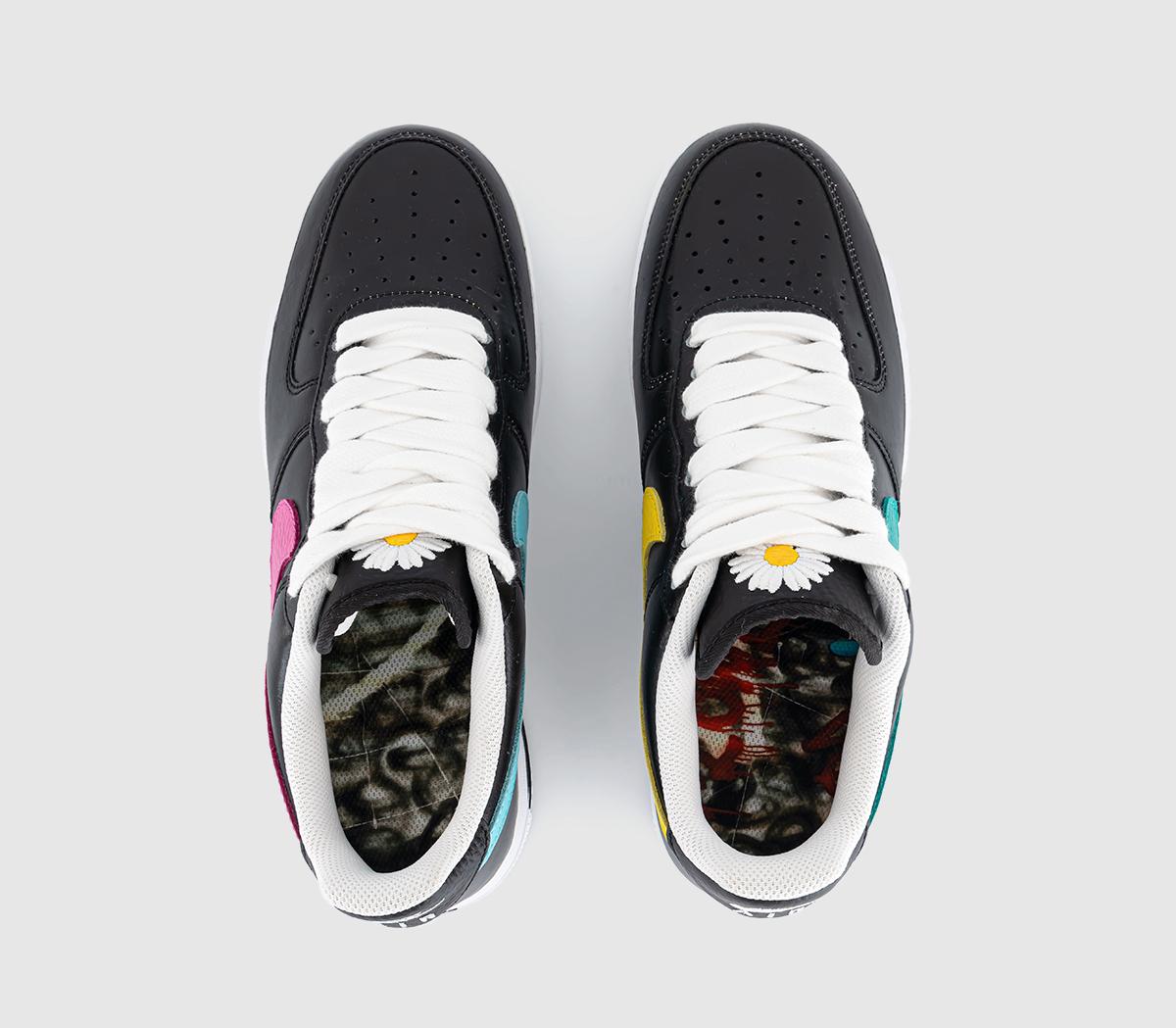 NikeAir Force 1 07 TrainersG Dragon Paranoise Black New Emerald Pinkfire Ii T