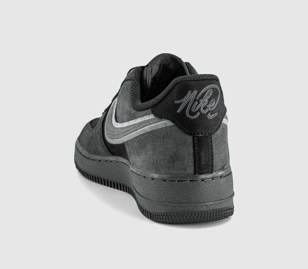 Nike Air Force 1 07 Trainers Black Dark Smoke Grey Smoke Grey