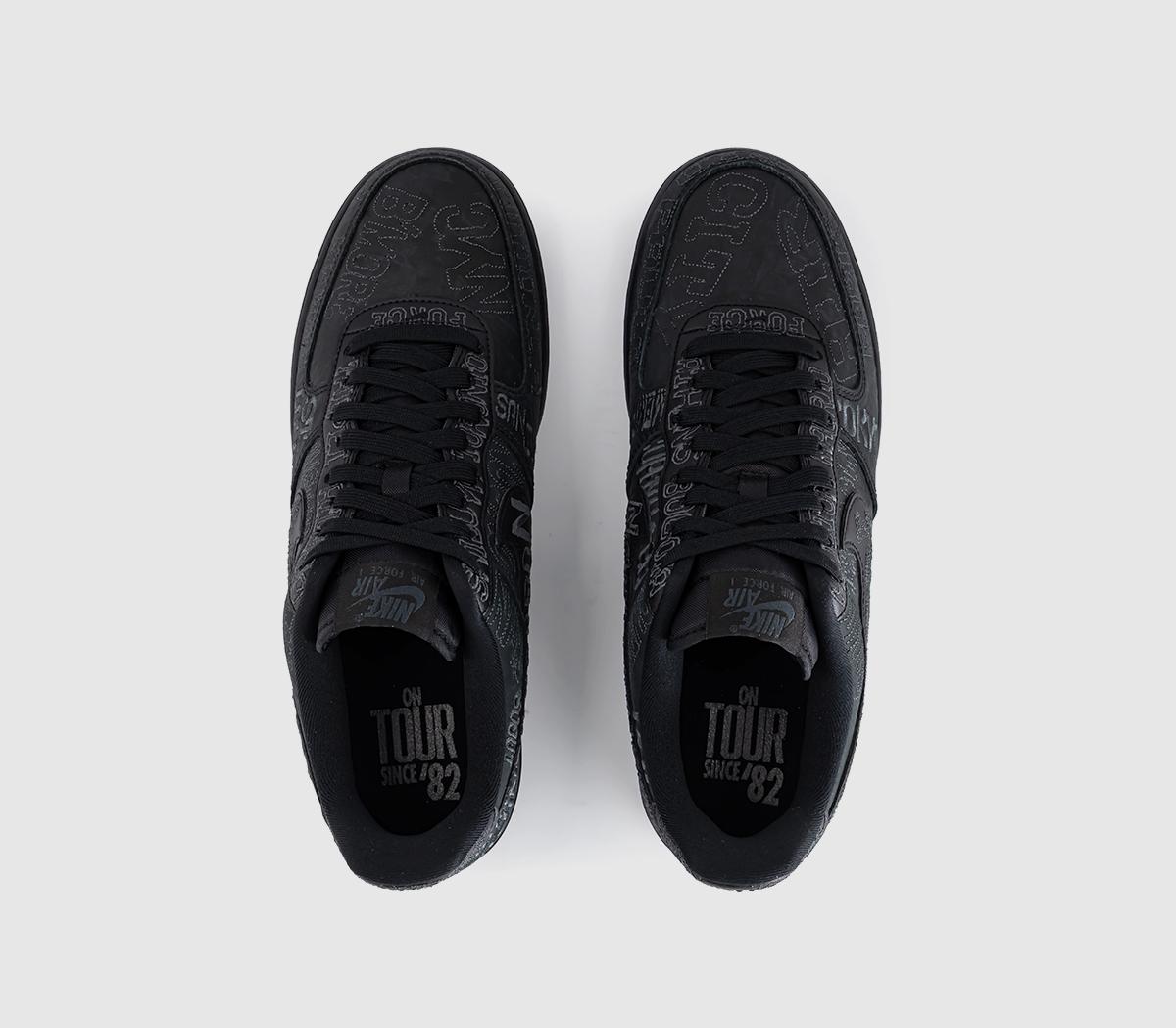 NikeAir Force 1 07 TrainersBlack Black Anthracite Bold