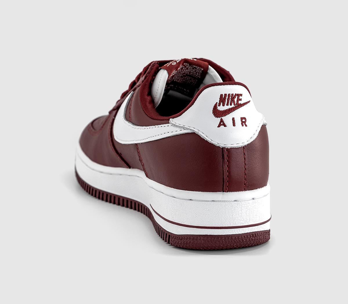 NikeAir Force 1 TrainersDark Team Red White