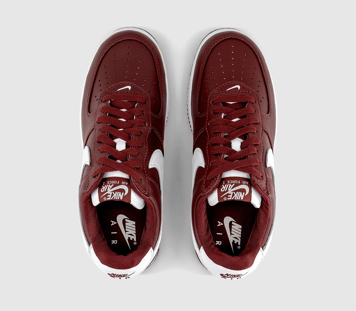 NikeAir Force 1 TrainersDark Team Red White