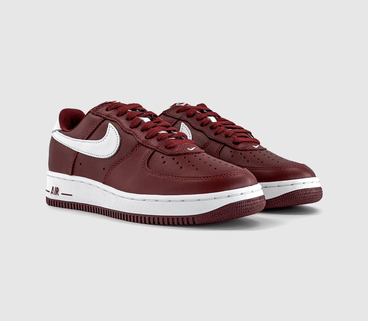 NikeAir Force 1 TrainersDark Team Red White