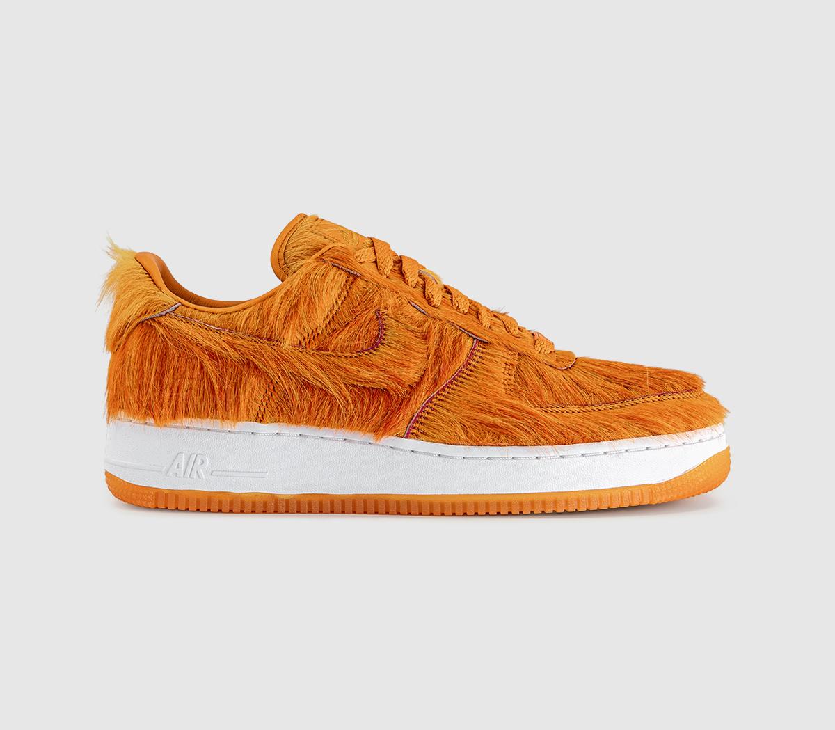 NikeAir Force 1 TrainersCampfire Orange Fur Sunset White