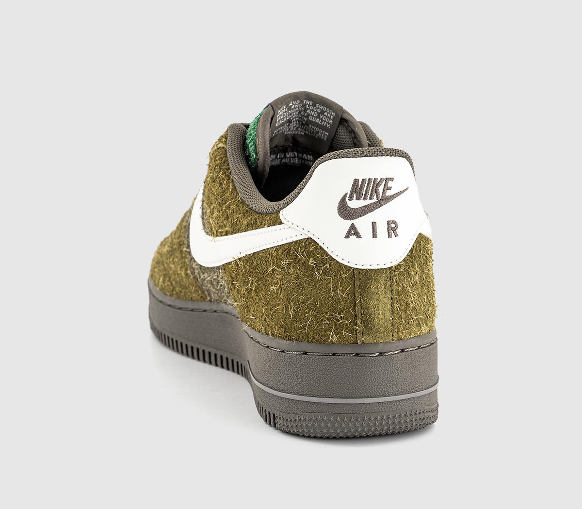 NikeAir Force 1 07 TrainersOlive Flak Sail Med Olive Fir Ironstone Mauve Grey