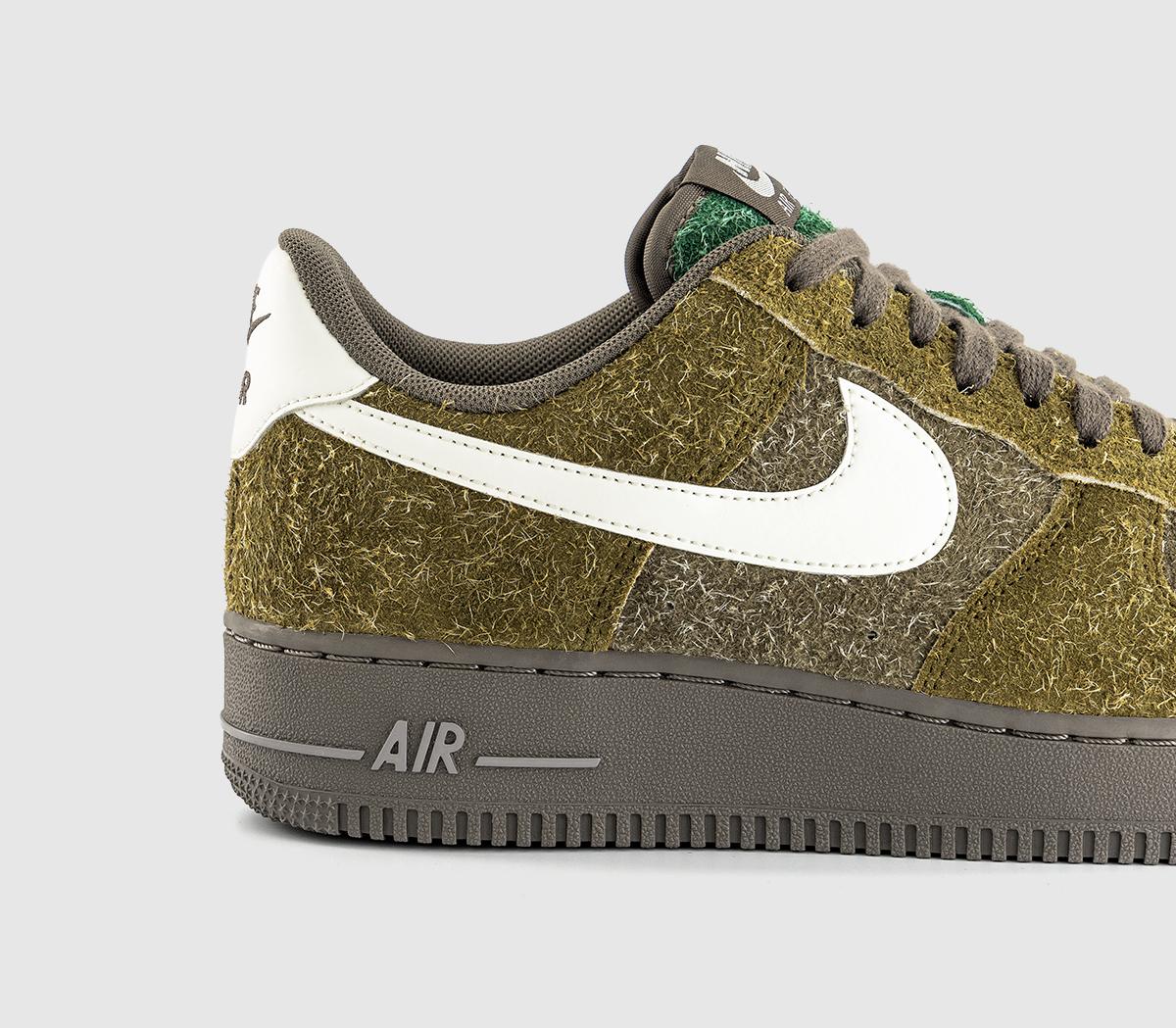 NikeAir Force 1 07 TrainersOlive Flak Sail Med Olive Fir Ironstone Mauve Grey