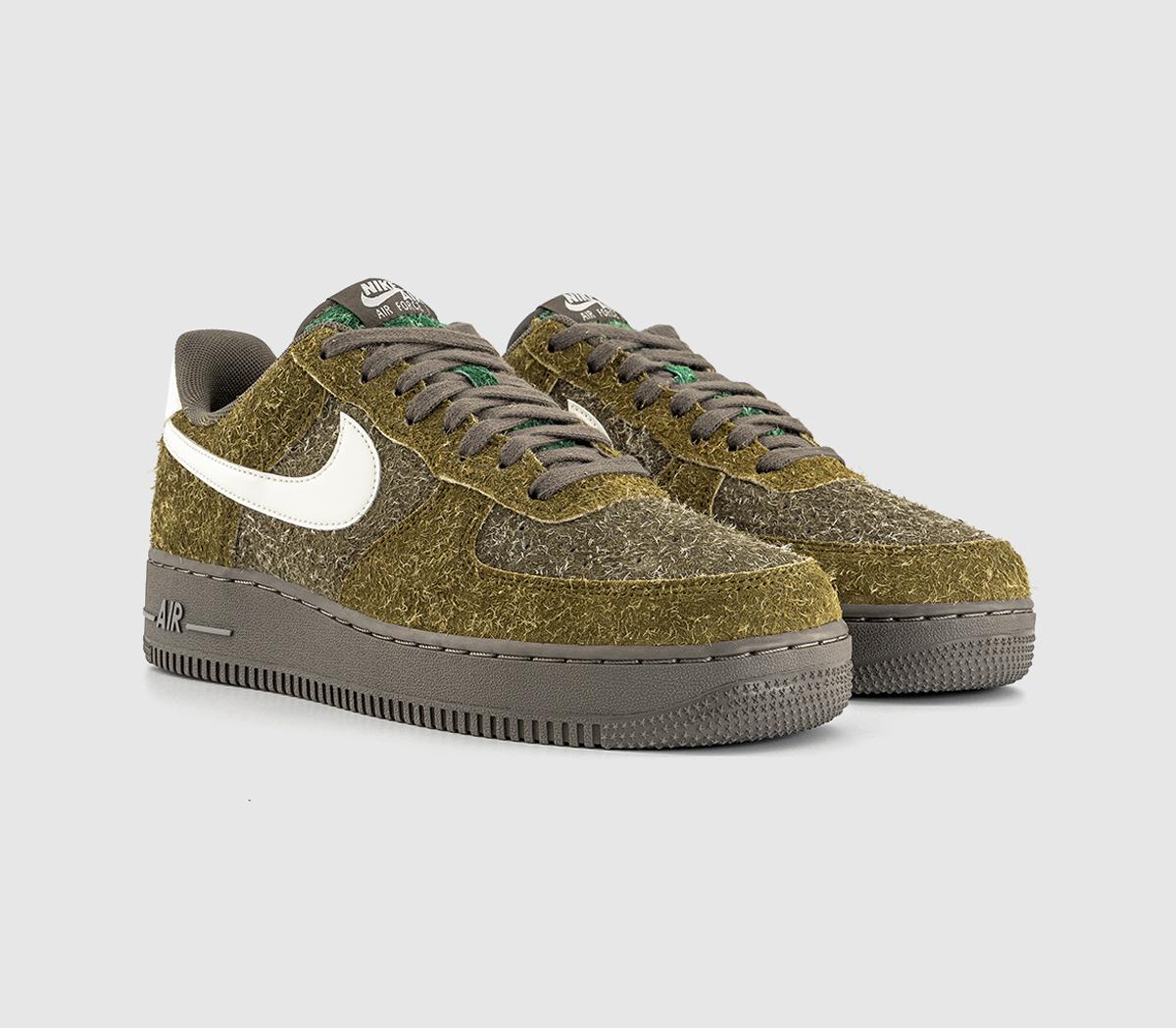 NikeAir Force 1 07 TrainersOlive Flak Sail Med Olive Fir Ironstone Mauve Grey