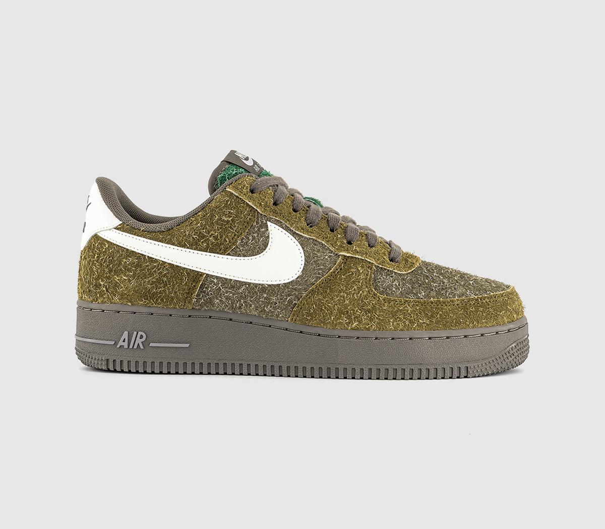 NikeAir Force 1 07 TrainersOlive Flak Sail Med Olive Fir Ironstone Mauve Grey