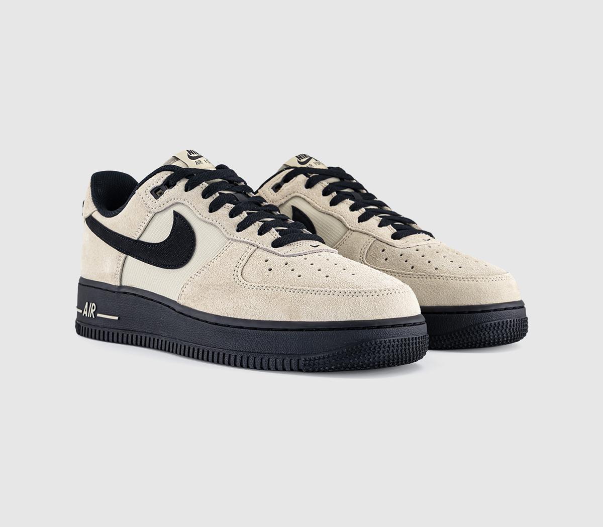 nike air force 1 cream and black
