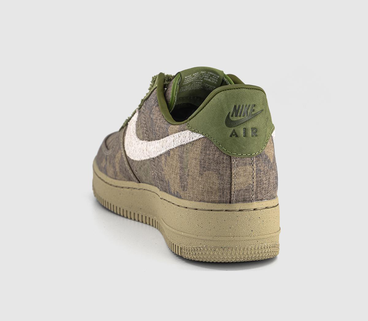 NikeAir Force 1 07 TrainersAsparagus Wheat Grass Aluminum Phantom Black Qs
