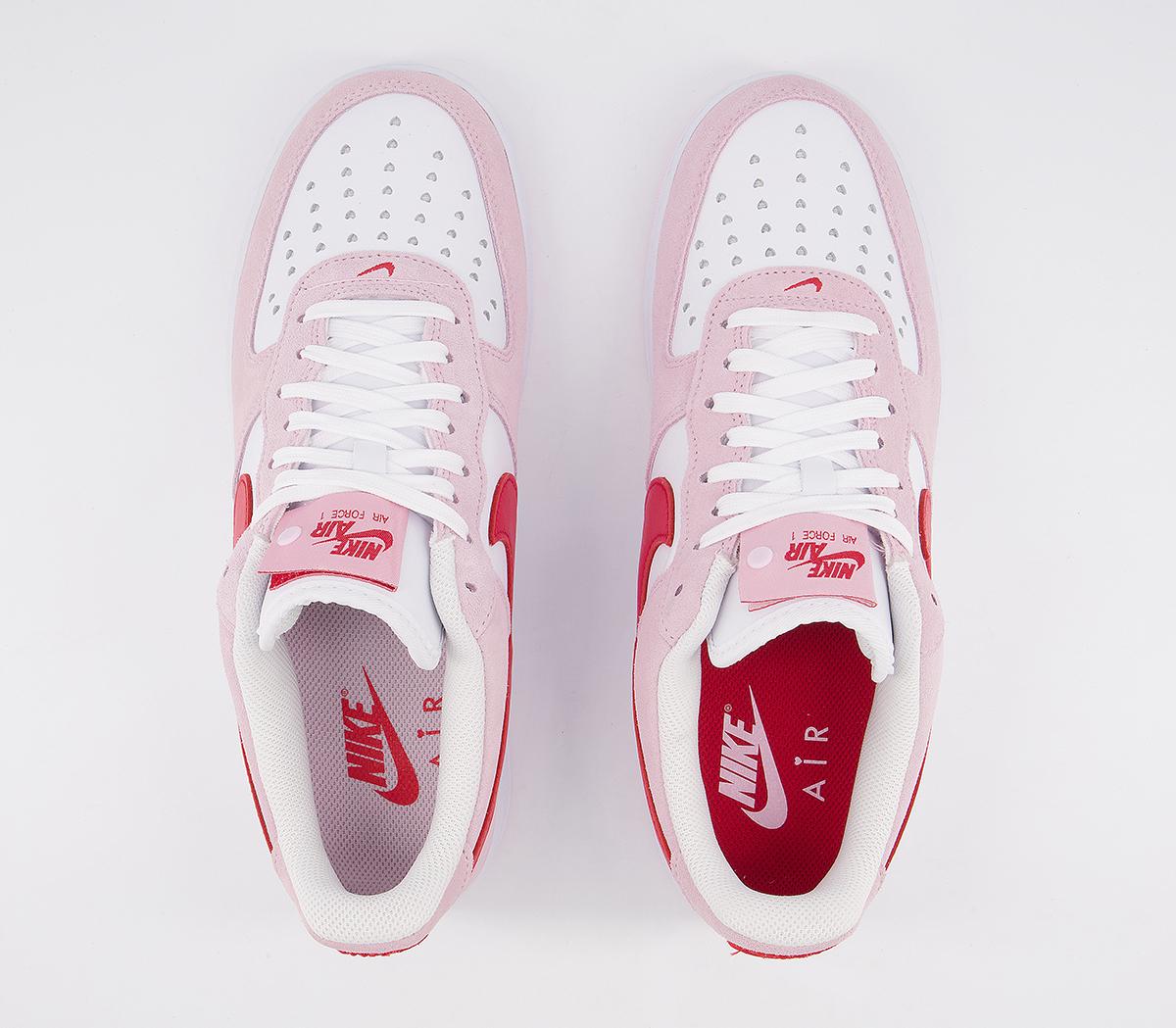 NikeAir Force 1 07 TrainersTulip Pink University Red White